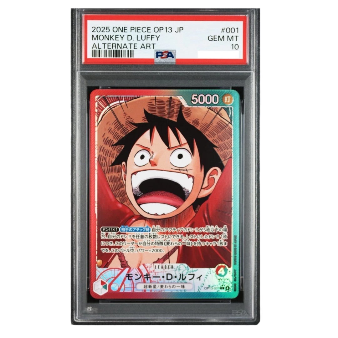 OP-13 001 Monkey D Luffy Leader Alt PSA10